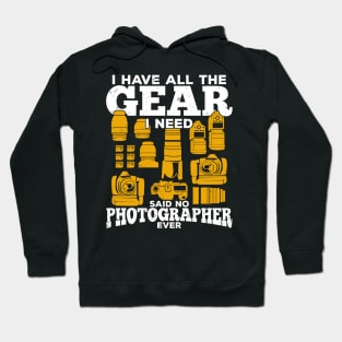 Funny Photography Gear Photographer Gift Hoodie